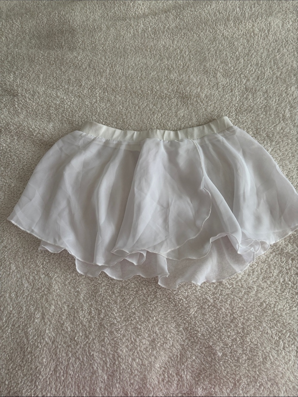 Kids White Dance Skirt